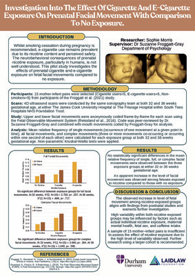 Effect of Prenatal Nicotine on Fetal Facial Movement - Research Poster 