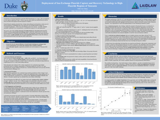 Chloe Joy Chang- Deployment of Ion-Exchange Fluoride Capture and Recovery Technology in High-Fluoride Regions of Tanzania