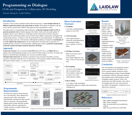 Programming as Dialogue: LLMs and Designers in Collaborative 3D Modeling