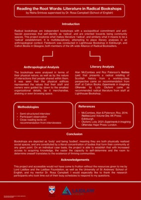 Research Poster: Reading the Root Words: Literature in Radical Bookshops