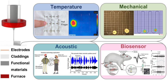 Thermally Drawn Flexible Fiber Sensors: Principles, Materials, Structures, and Applications