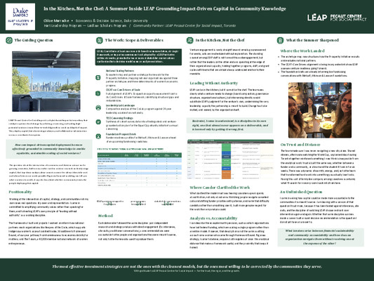 Scaling Trust: An Ecosystem Approach to Social Impact at LEAP Pecaut Centre