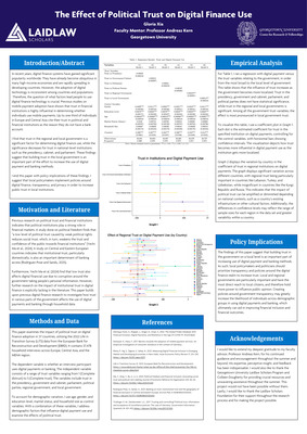 The Impact of Political Trust on Digital Financial Adoption
