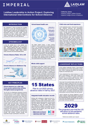 Exploring International Interventions for School Absence Laidlaw Leadership in Action Poster CJames 2026