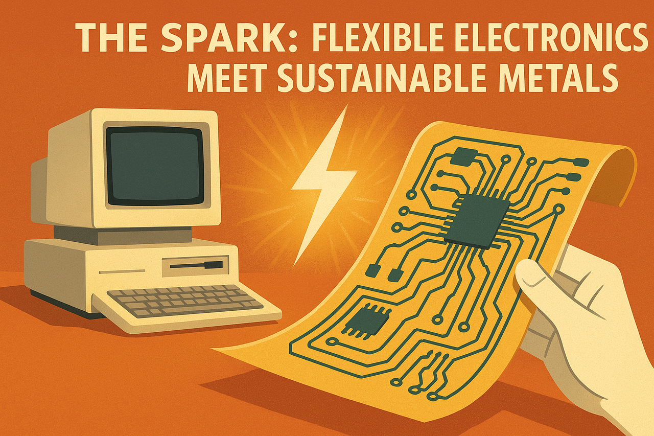 The Spark: Flexible Electronics Meet Sustainable Metals