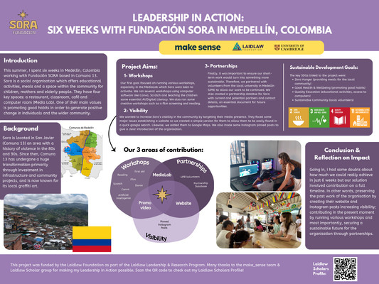 Leadership in Action: Six Weeks with Fundación SORA in Medellín, Colombia    