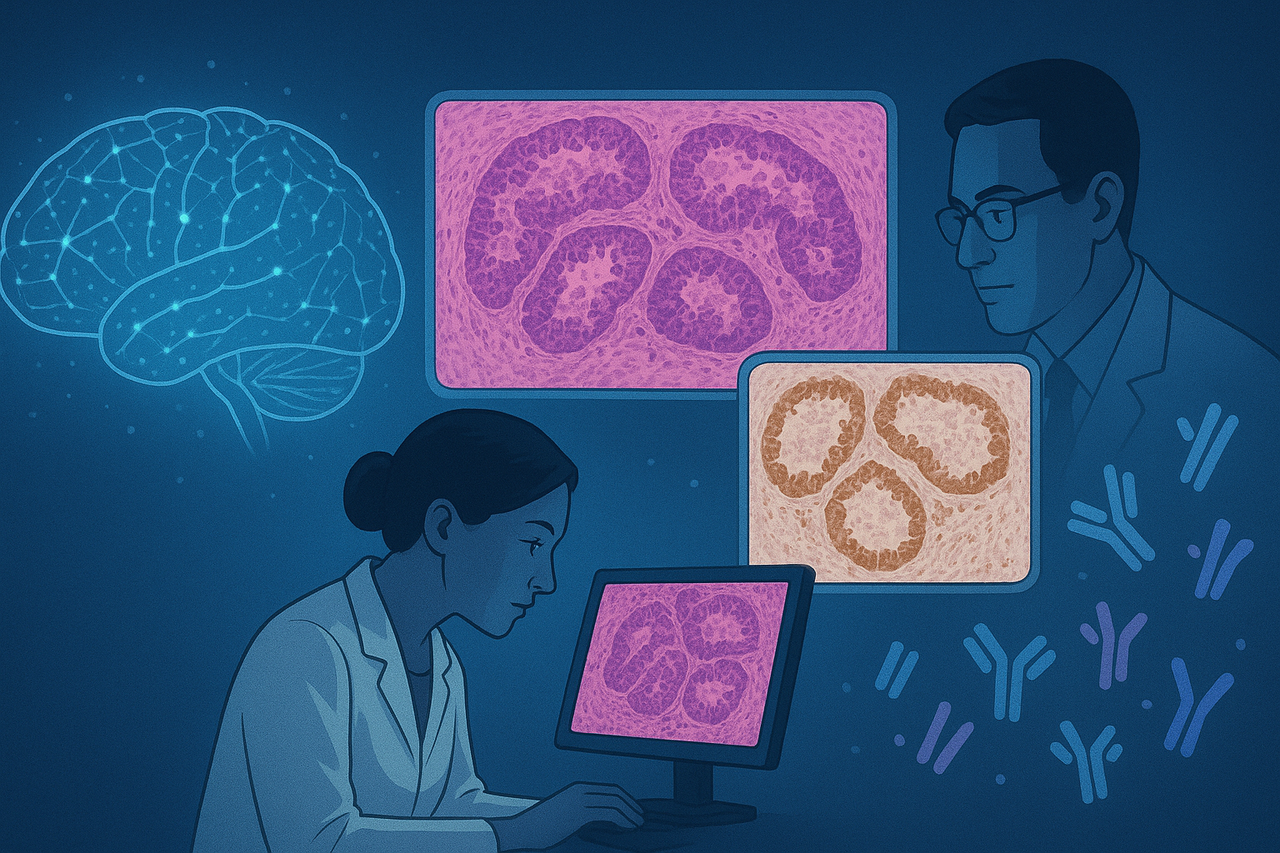 Less Stain, More Gain:  Using AI to Reduce Extra Tests in Prostate Histopathology