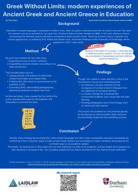 Research Poster: Greek Without Limits