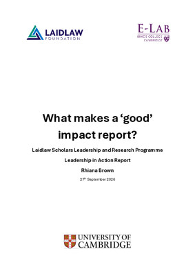 LiA 2026 Report: What makes a good impact report?