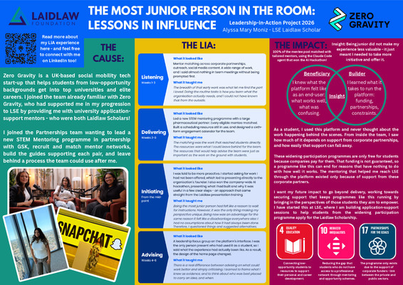 The most junior person in the room: lessons in influence