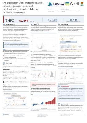 An exploratory Olink proteomic analysis identifies thrombopoietin as the predominant protein altered during selinexor maintenance