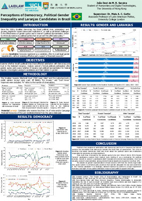 Poster - Perceptions of Democracy, Political Gender Inequality and Laranjas Candidates in Brazil