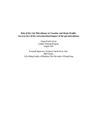 Role of the Gut Microbiome in Vascular and Brain Health