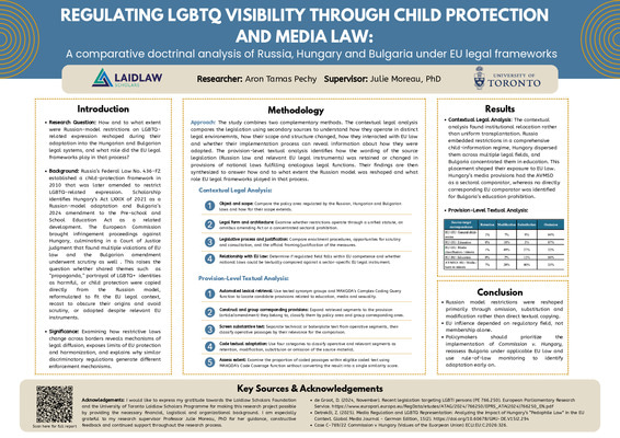 Regulating LGBTQ Visibility through Child Protection and Media Law Landscape Research Poster