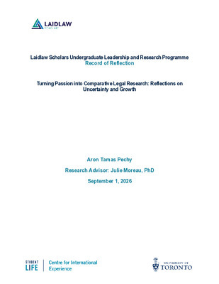 Turning Passion into Comparative Legal Research: Reflections on Uncertainty and Growth