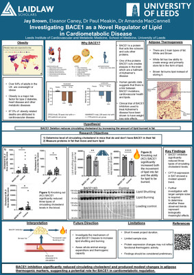 Research Poster: Investigating BACE1 as a Novel Regulator of Lipid  in Cardiometabolic Disease
