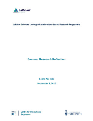 Summer I Research Reflection