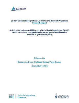 [Research Report] From Disparity to Action: Gender-Responsive Policy Approaches to Antimicrobial Resistance (AMR)