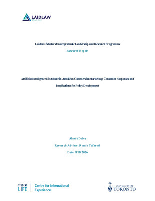 Research Report - AI Disclosures in Jamaican Commercial Marketing