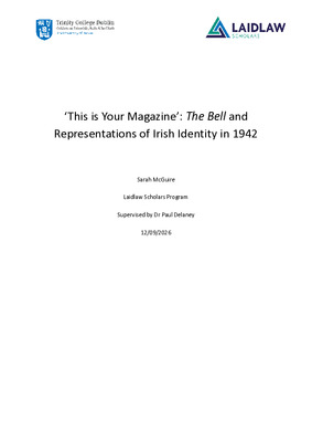 'This is Your Magazine': The Bell and Representations of Irish Identity in 1942