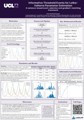 Informative Threshold Events for Lotka - Volterra Parameter Estimation (Poster)