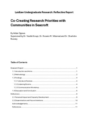 Report: Research and Reflections