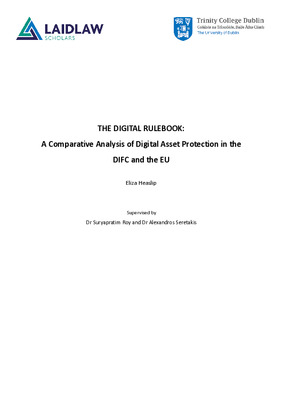 Research Report - The Digital Rulebook: A Comparative Analysis of Digital Asset Protection in the DIFC and the EU