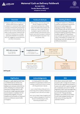 Maternal Cash on Delivery Fieldwork Poster