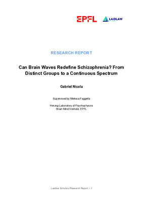 Research Report: Can Brain Waves Redefine Schizophrenia? From Distinct Groups to a Continuous Spectrum