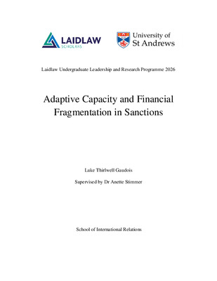 Research Report: Adaptive Capacity and Financial Fragmentation in Sanctions