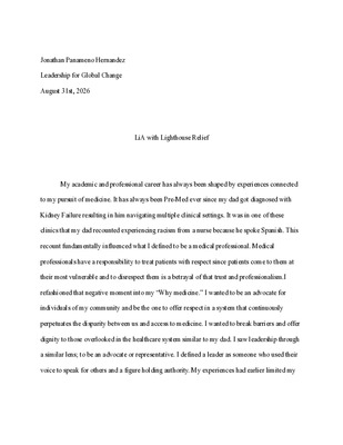 Laidlaw LiA Essay