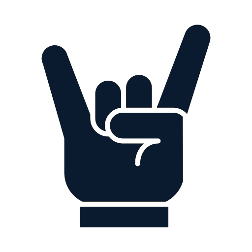 rock fan hand icon