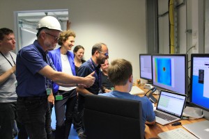 Earlier this year, the EuXFEL’s first laser beam reached the ‘hutch’.