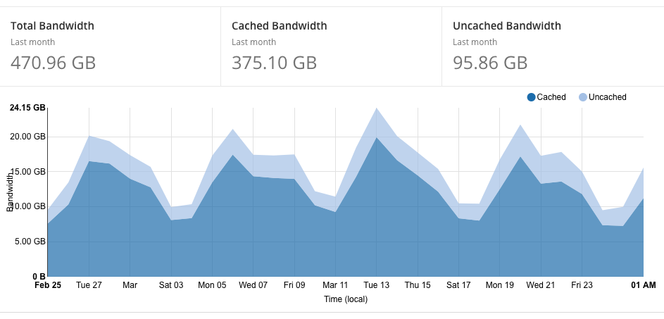 Cache statistics