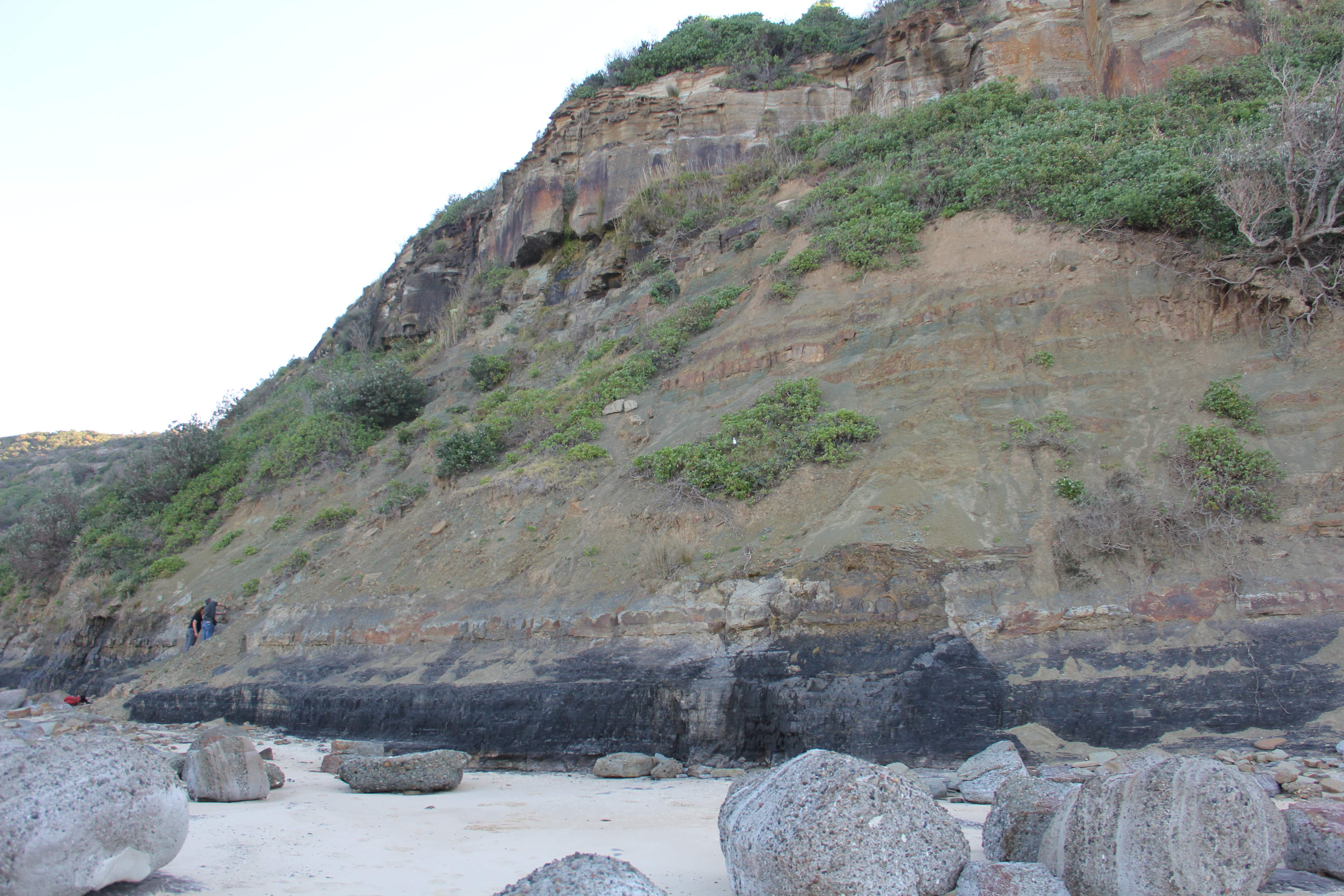 Boundary exposure at Frazer Beach Boundary exposure at Frazer Beach