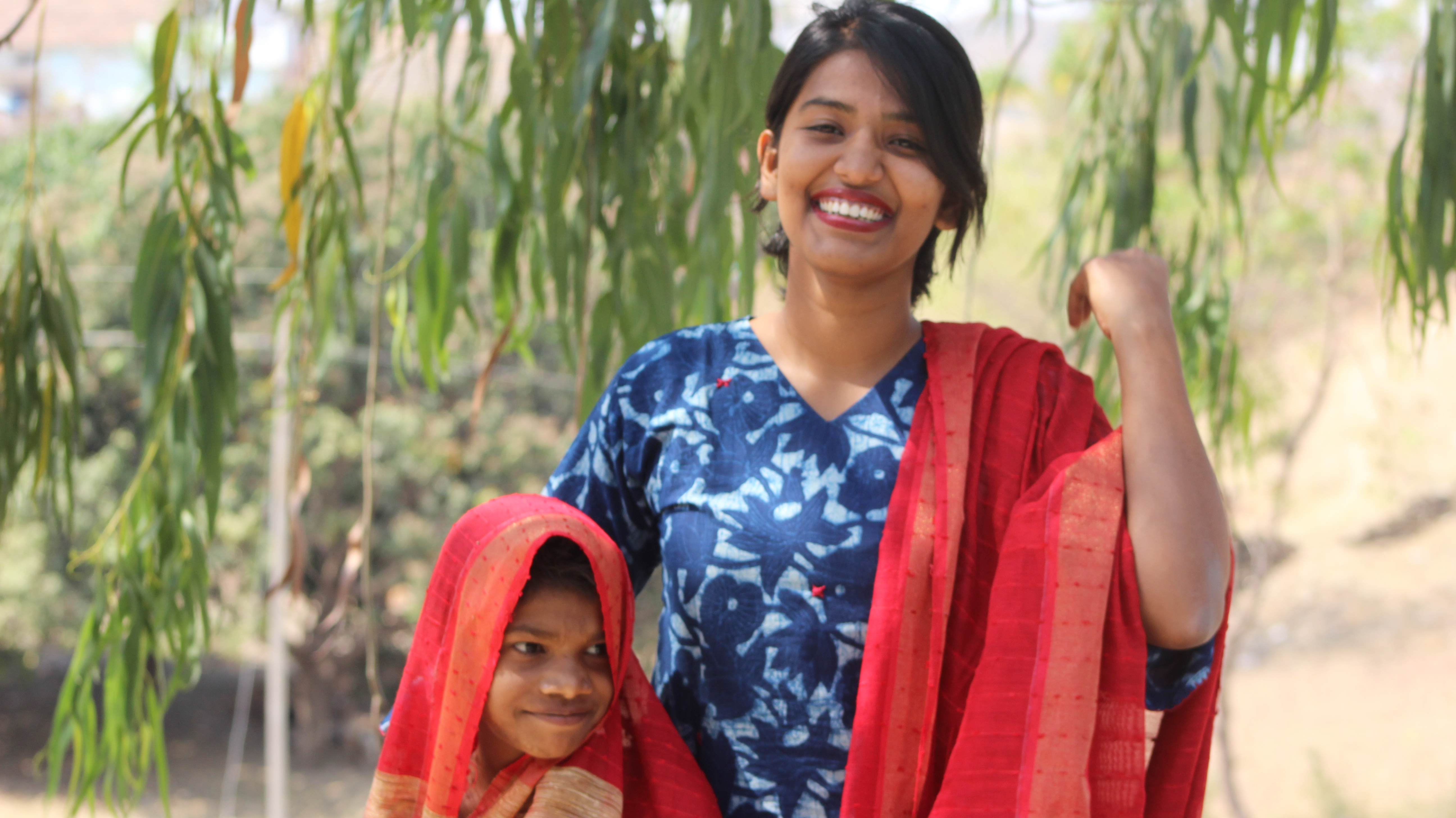 Asha Scaria Vettoor - photo in Dungarpur (wearing Swara top, stitched by rural women artisans)