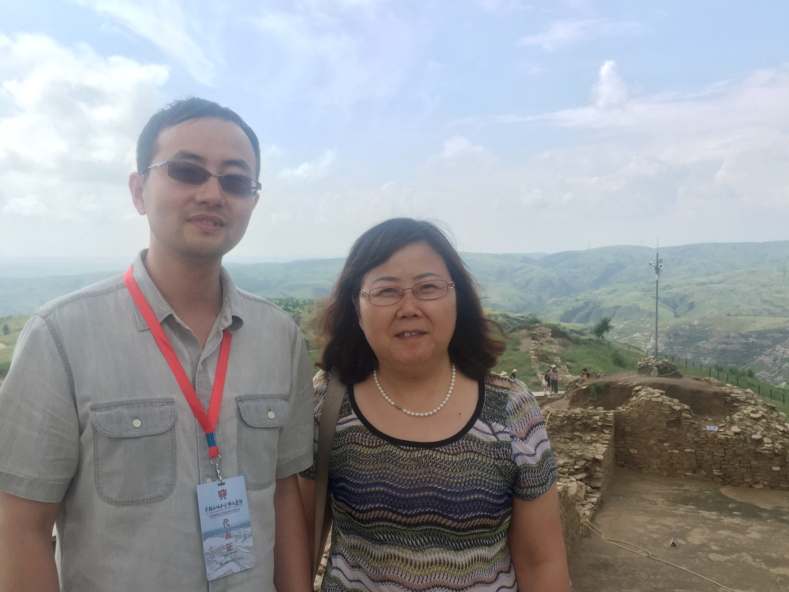 Prof. Songmei Hu and me, at Shimao city