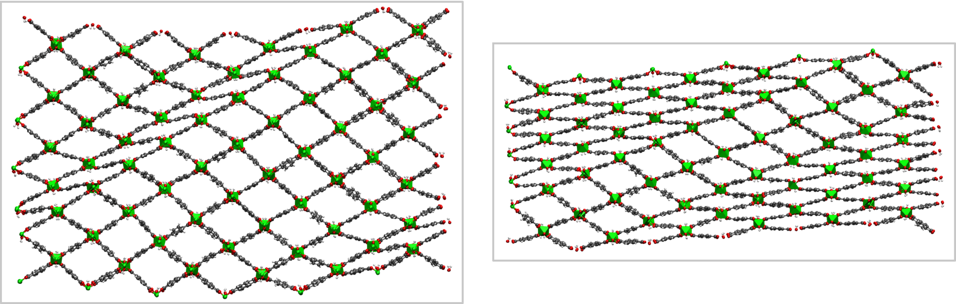 Figure 2. Phase coexistence in MIL-53(Al).