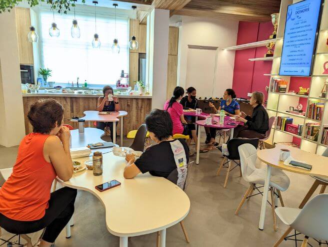 Community space for members to socialize and join classes organized by BCF