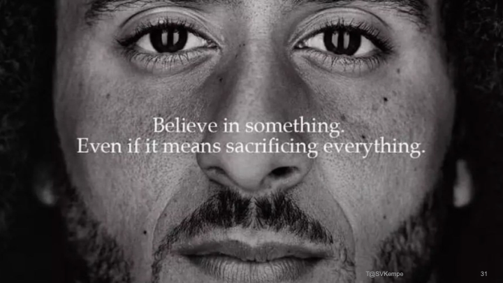 Believe in Something. Even if it means sacrificing everything quote