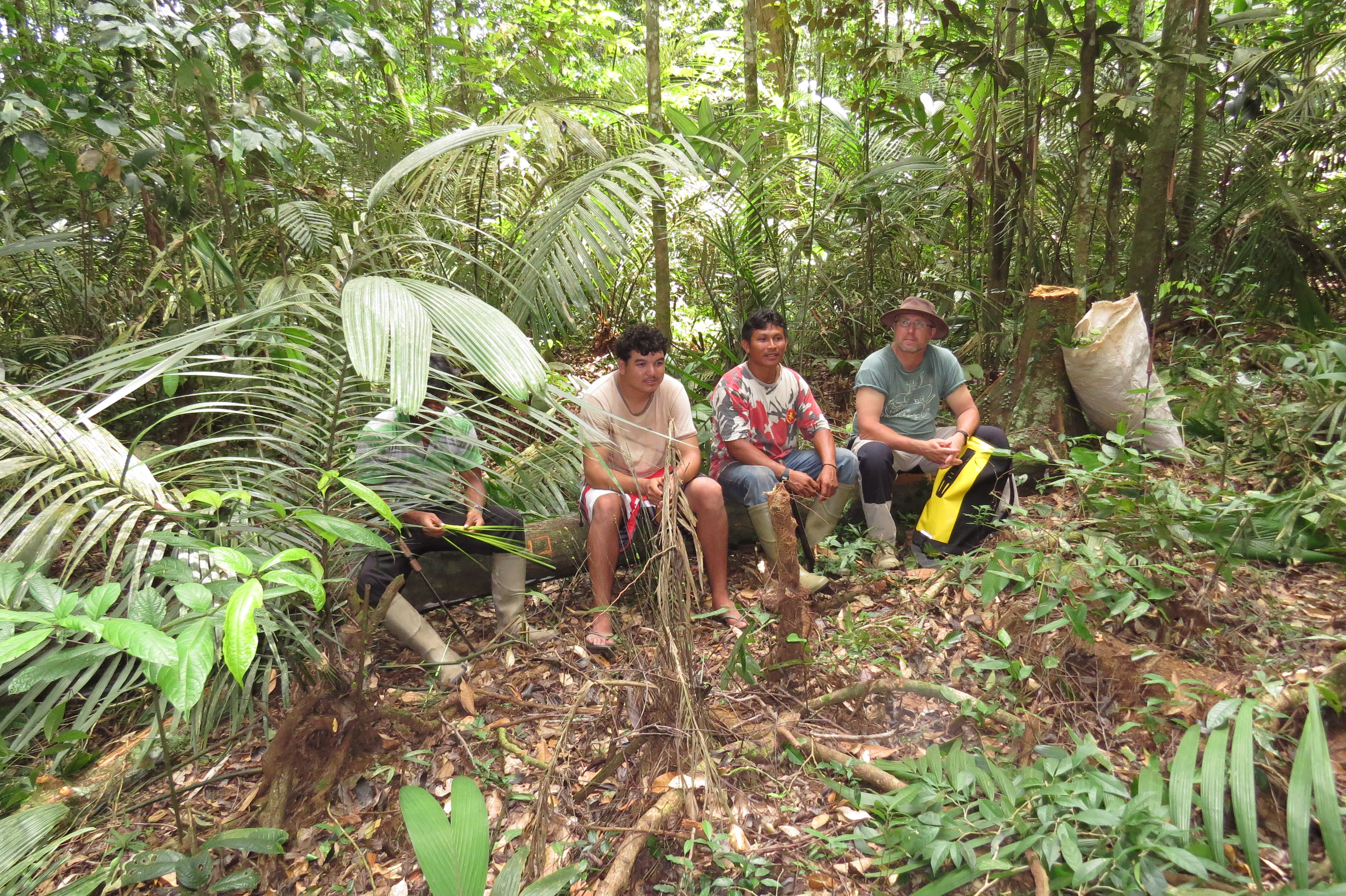 Fieldwork in the Wai wai community area, southern Guyana 2013.