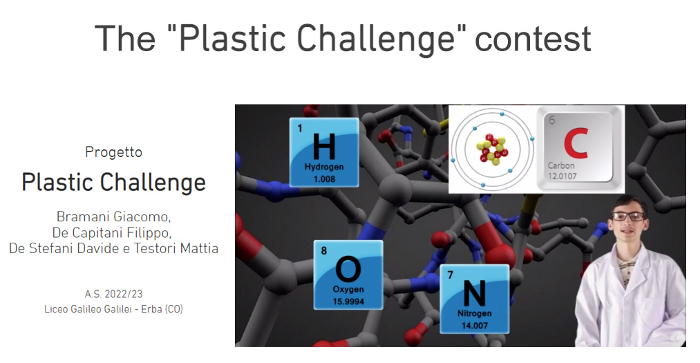 Screengrab of the winner of the “Plastics: revolution, pollution, and substitution” video competition.