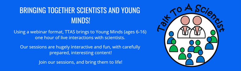 Poster of the motto of Talk To A Scientist banner