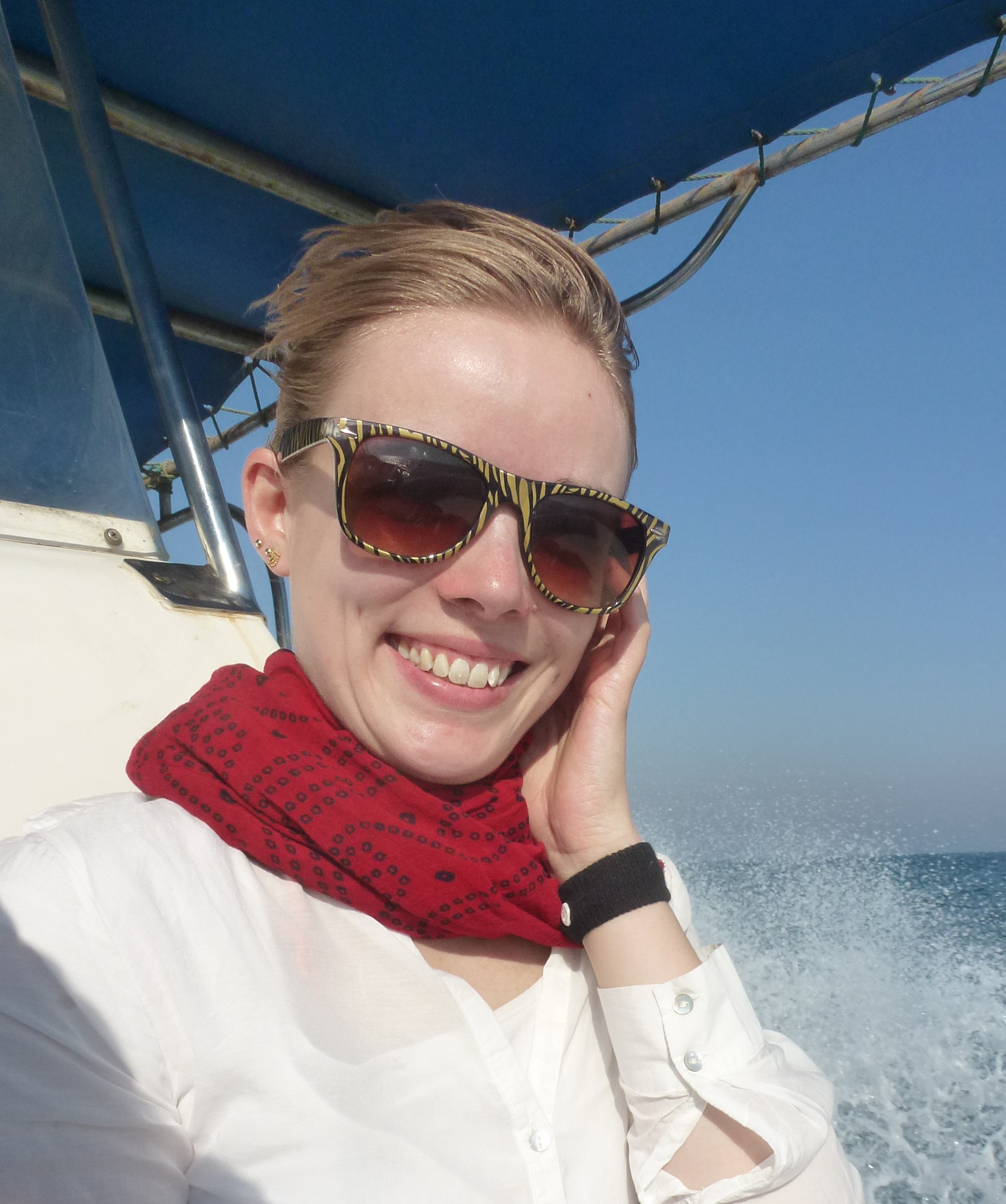 A happy biologist (Ida, my master’s thesis partner-in-crime) (photo: Eva Egelyng Sigsgaard).