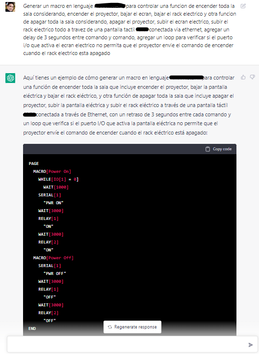 Ejemplo de programacion