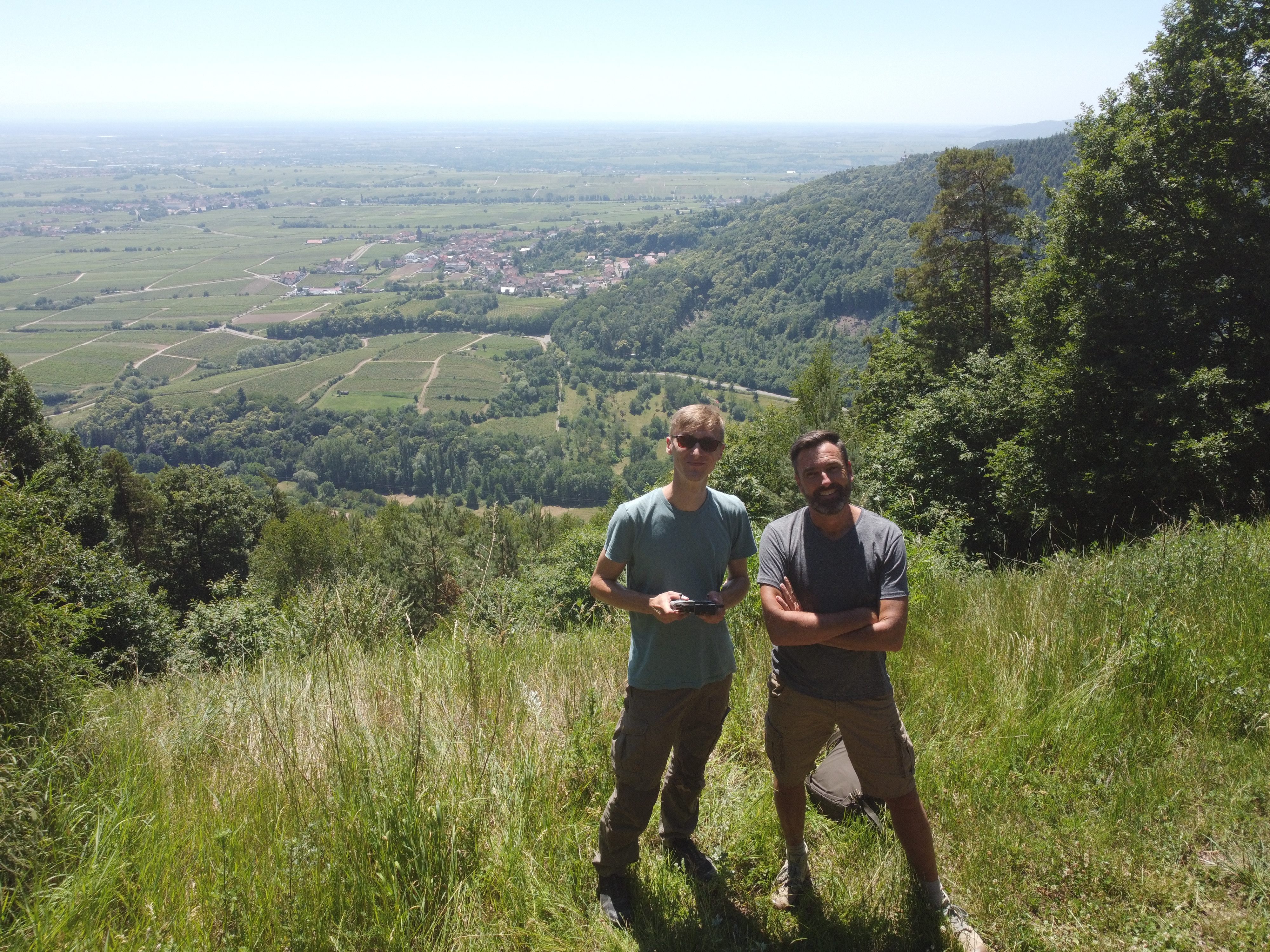 Sampling on the edge of the Palatinate Forest.