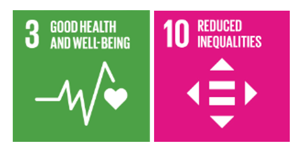 SDG 3 and SDG 10 logos