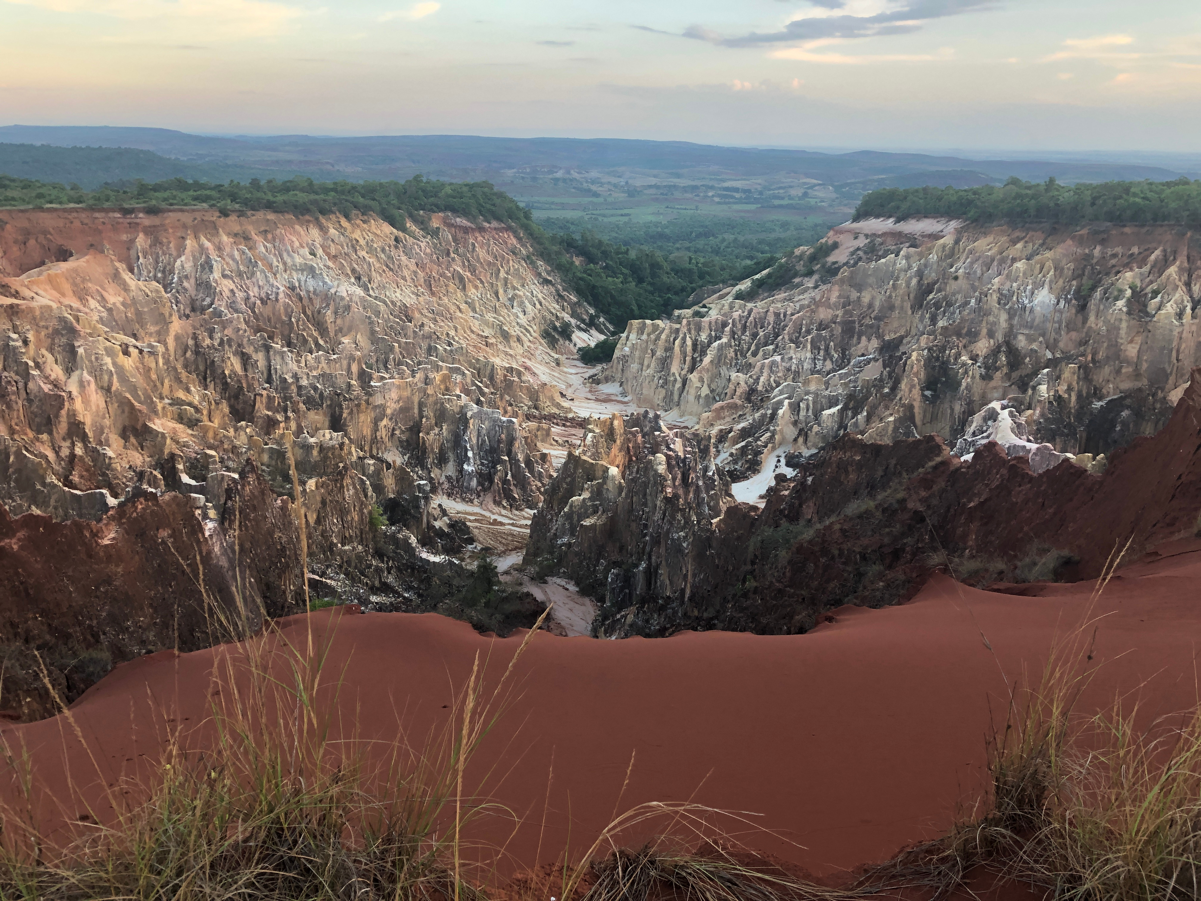 Massive erosion canyon created by illegal cattle grazing adjacent to a national park, Madagascar (Photo Credit: Gore). Massive erosion canyon created by illegal cattle grazing adjacent to a national park, Madagascar (Photo Credit: Gore).