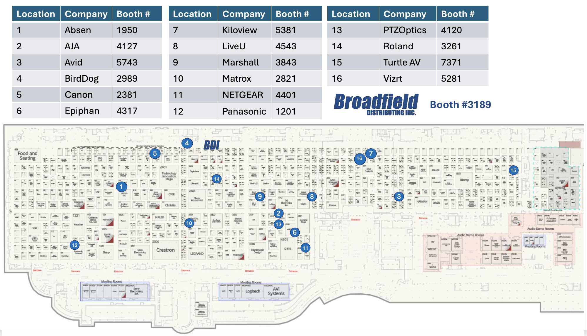 Infocomm 2025 Map