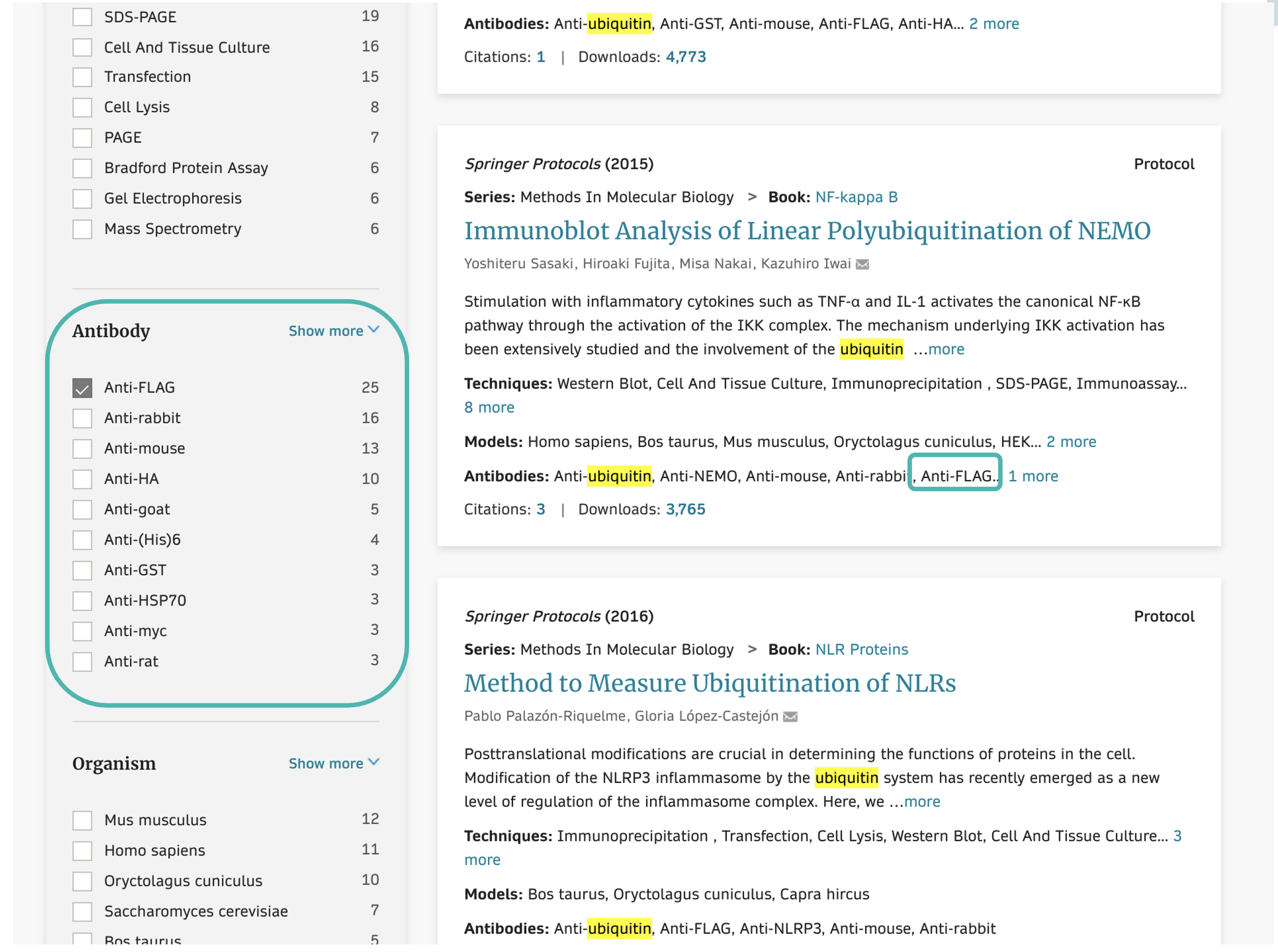 Antibody filters Antibody filters
